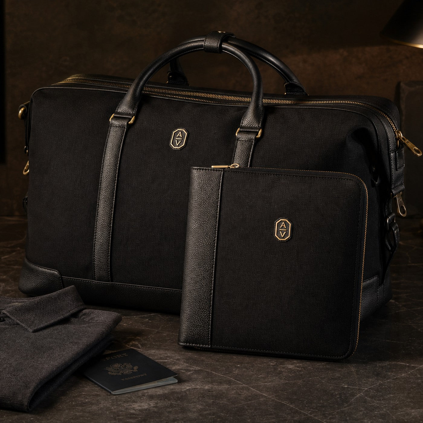 The Weekend System material, zipper, hardware, and stitching close-up.