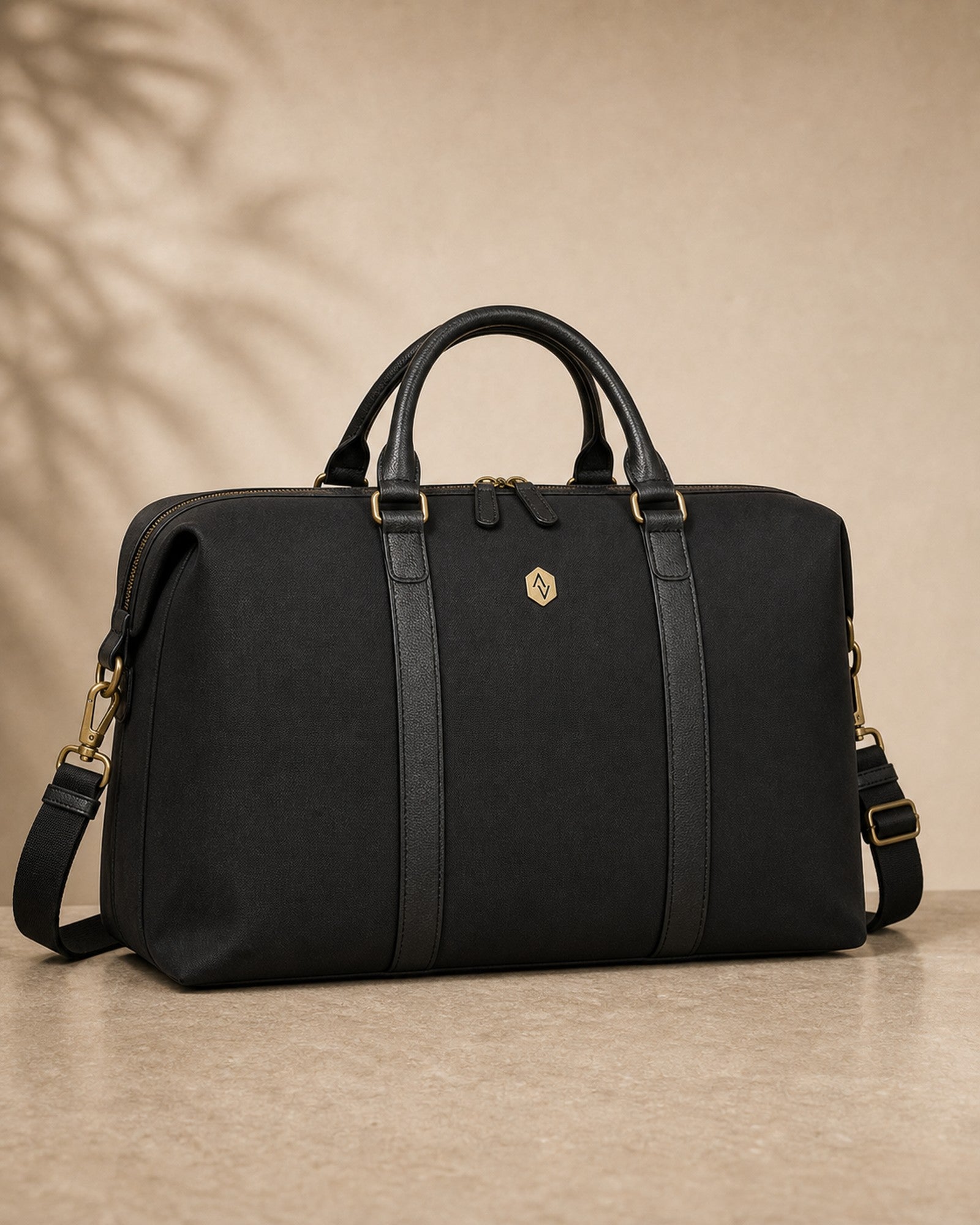 The Weekender shown on a warm neutral studio background.